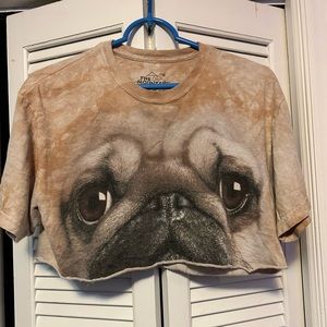Cropped pug shirt